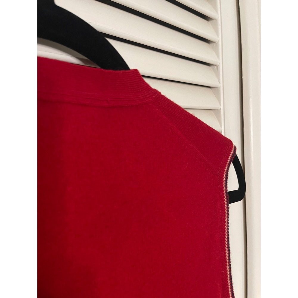 Vintage Gleneagles Grange Scotland Red V-Neck Sweater Vest Collegiate Grandpa - Picture 5 of 9